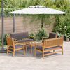 vidaXL Garden Sofa Set 5 pcs Brown 75 x 45 x 38cm Solid Acacia wood