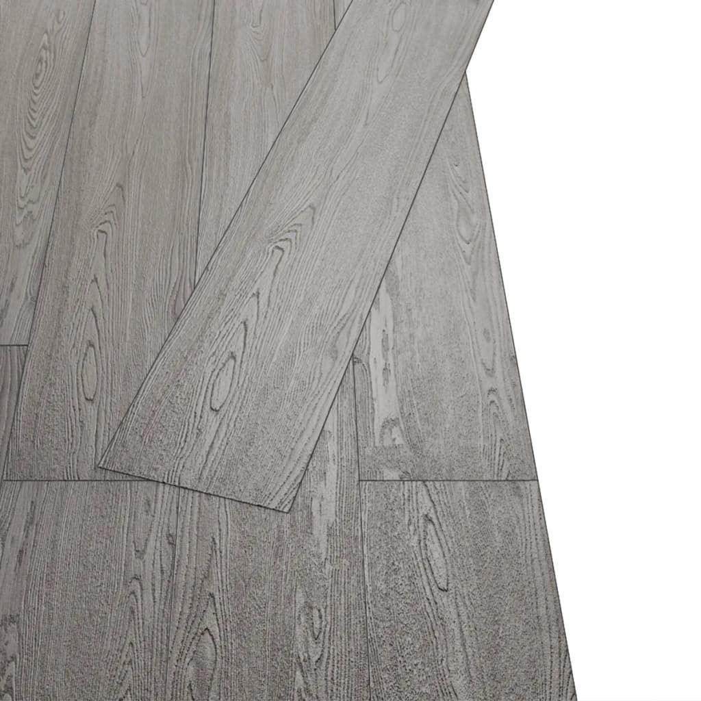 vidaXL Self-adhesive PVC Flooring Planks 5.02 m² 2 mm Dark Grey
