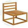 vidaXL 12 Piece Garden Lounge Set with Cushion Solid Acacia Wood