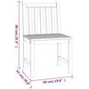 vidaXL 3 Piece Garden Dining Set Solid Wood Teak