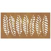 vidaXL Garden Wall Decoration 105x55 cm Corten Steel Leaf Design