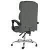 vidaXL Reclining Office Chair Dark Grey Fabric