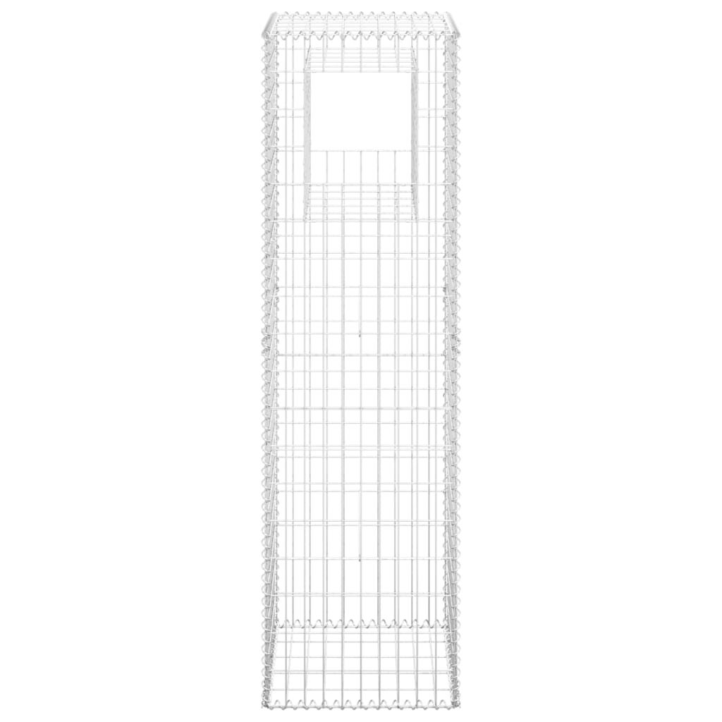 vidaXL Gabion Basket Post 50x50x180 cm Iron
