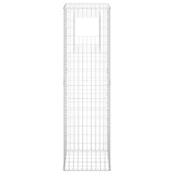 vidaXL Gabion Basket Post 50x50x180 cm Iron