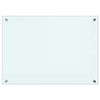 vidaXL Kitchen Backsplashes 2 pcs White 70x50 cm Tempered Glass