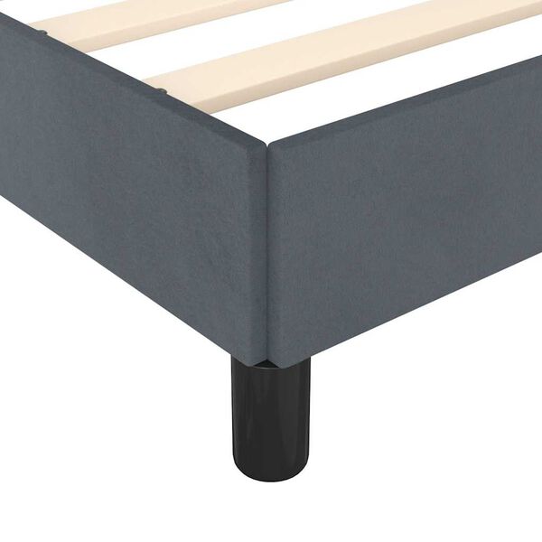 vidaXL Bed Frame without Mattress Dark Grey 152x203 cm Queen Velvet