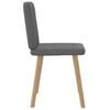 vidaXL Dining Chairs 2 pcs Dark Grey Fabric