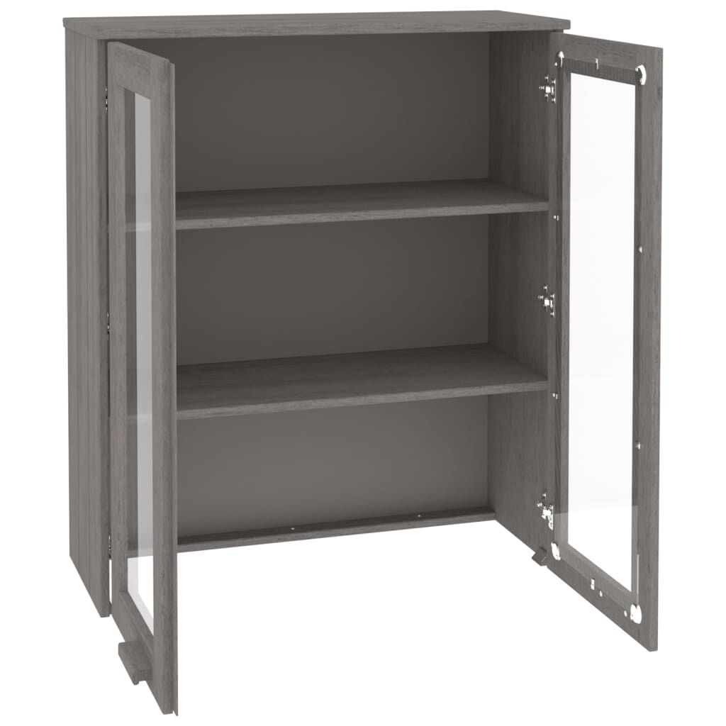 vidaXL Top for Highboard HAMAR Light Grey 85x35x100cm Solid Wood Pine