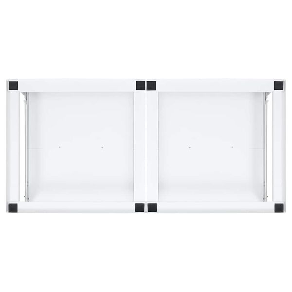 vidaXL Washing and Drying Machine Pedestal with Pull-out Shelves White