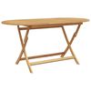 vidaXL Garden Dining Set 5 pcs Brown Solid teak wood