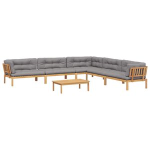 vidaXL 6 Piece Garden Pallet Sofa Set with Cushions Solid Wood Acacia