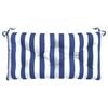 vidaXL Garden Bench Cushion Blue&White Stripe 100x50x7cm Oxford Fabric