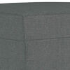 vidaXL Footstool Dark Grey 60x50x41 cm Fabric