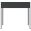 vidaXL Garden Planters 2 pcs Anthracite Galvanised Steel