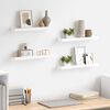 vidaXL Wall Shelves 4 pcs White 40x9x3 cm