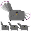 vidaXL Electric Stand up Massage Recliner Chair Dark Grey Fabric