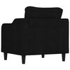 vidaXL Sofa Chair Black 60 cm Fabric