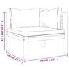 vidaXL 6 Piece Garden Lounge Set with Cushion Solid Acacia Wood