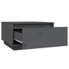 vidaXL Coffee Table Grey 55x56x32 cm Solid Wood Pine