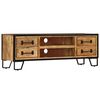 vidaXL TV Cabinet with Drawers 120x30x40 cm Solid Mango Wood