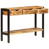 vidaXL Sideboard with 3 Drawers 110x35x75 cm Solid Mango Wood