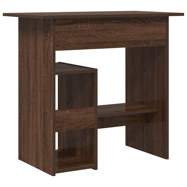 vidaXL Desk Brown Oak 80x45x74 cm Engineered Wood