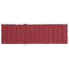 vidaXL Sun Lounger Cushion Wine Red 200x60x3cm Oxford Fabric