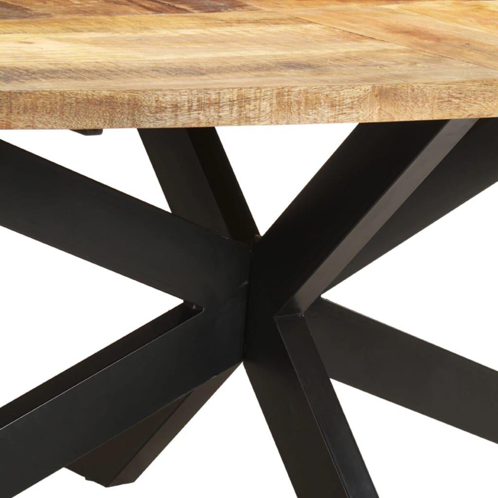 vidaXL Dining Table 240x100x75 cm Rough Mango Wood