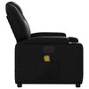 vidaXL Electric Massage Recliner Chair Black Faux Leather
