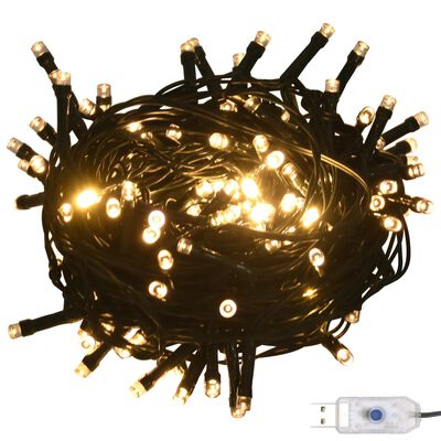 vidaXL 120 Piece Christmas Ball Set with Peak and 300 LEDs Rose Gold