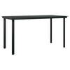 vidaXL 5 Piece Garden Dining Set Black