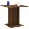 vidaXL Dining Table Brown Oak 80x80x75 cm Engineered Wood