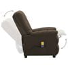 vidaXL Electric Massage Chair Brown Fabric