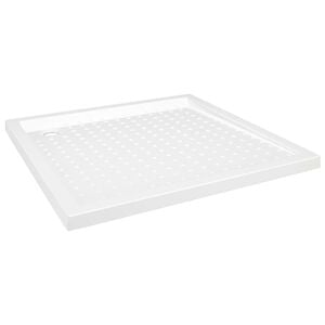 vidaXL Shower Base Tray with Dots White 90x90x4 cm ABS