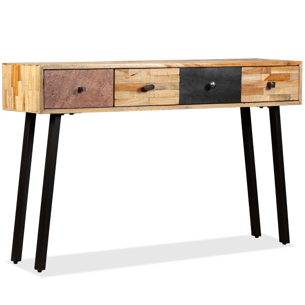 vidaXL Console Table Solid Reclaimed Teak 120x30x76 cm