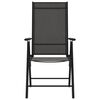 vidaXL Folding Garden Chairs 6 pcs Textilene Black