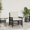 vidaXL Garden Chair Black 60 x 70 x 78cm Poly Rattan