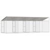 Dog Cage Silver 800 x 200 x 256 cm Galvanised Steel