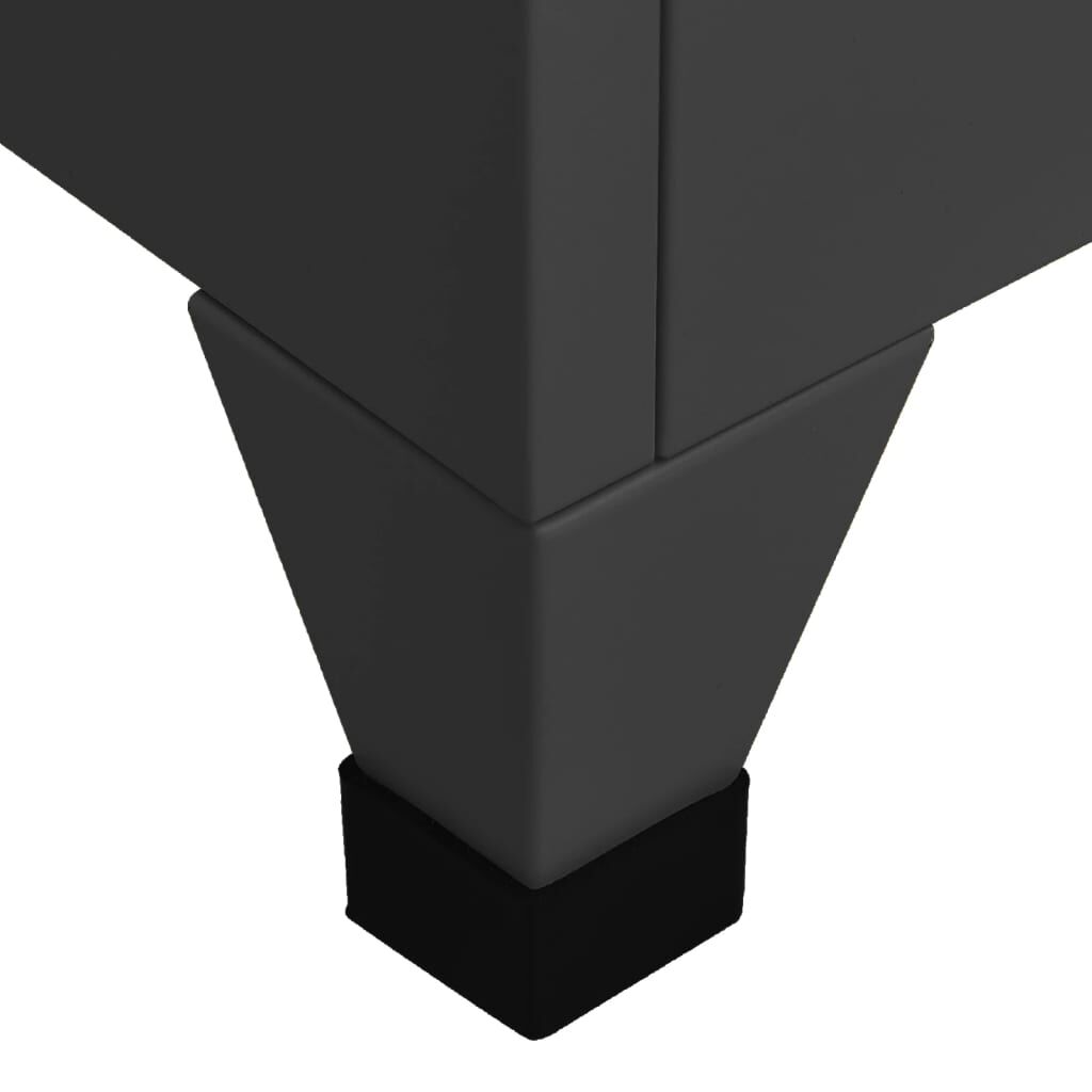 vidaXL Locker Cabinet Anthracite 90x45x180 cm Steel