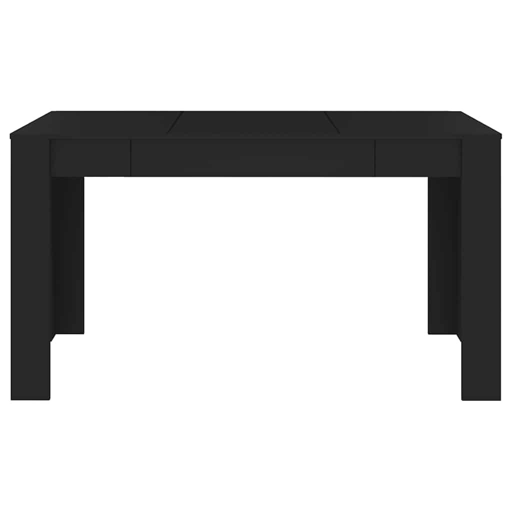 vidaXL Dining Table Black 140x74.5x76 cm Engineered Wood