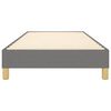 vidaXL Box Spring Bed Frame Dark Grey Twin Fabric (US Only)