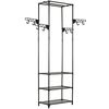 vidaXL Clothes Rack Steel and Non-woven Fabric 55x28.5x175 cm Black