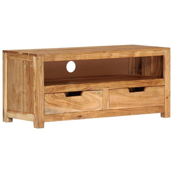 vidaXL TV Cabinet 88x35x40 cm Solid Wood Acacia