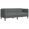vidaXL 3 Piece Sofa Set Dark Grey Fabric