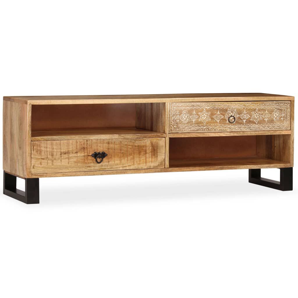 vidaXL TV Cabinet Solid Mango Wood 120x30x40 cm