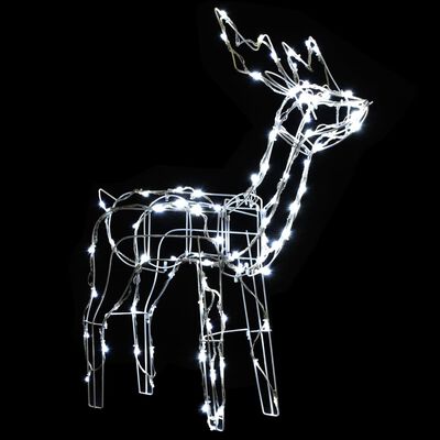 vidaXL 3 Piece Christmas Light Display Reindeers 229 LEDs