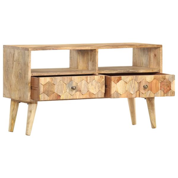 vidaXL TV Cabinet 90x30x50 cm Solid Mango Wood