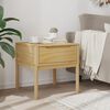 vidaXL Lamp Table FLORO Wax Brown 55x55x54 cm Solid Wood Pine