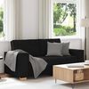 vidaXL 2-Seater Sofa Black 140 cm Fabric