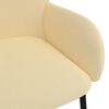 vidaXL Dining Chairs 2 pcs Cream Velvet